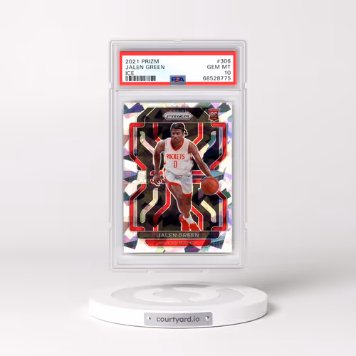 2021 Panini Prizm #306 Jalen Green - Ice (PSA 10 GEM MINT)