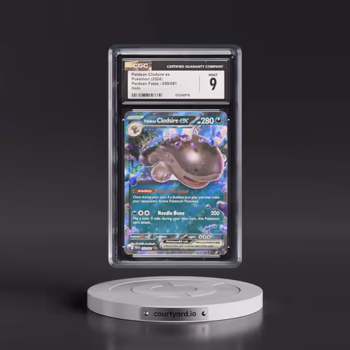 2024 Pokémon Paf EN-Paldean Fates #059 Paldean Clodsire EX - Holo (CGC 9 MINT)