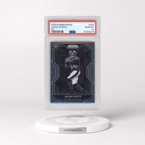 2020 Panini Prizm #343 Jalen Hurts - Variation (PSA 10 GEM MINT)