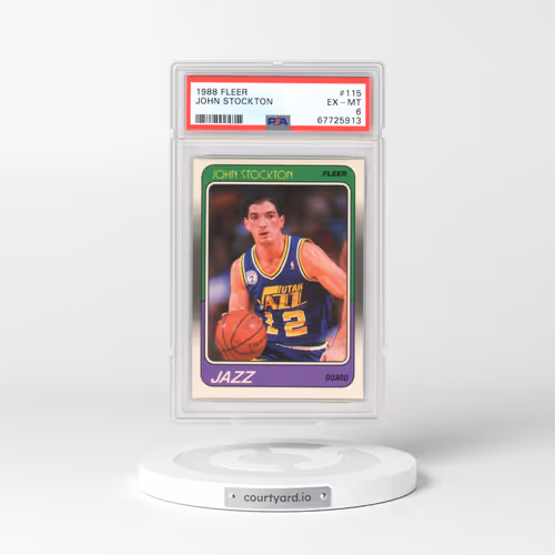 1988 Fleer #115 John Stockton (PSA 6 EX-MT)