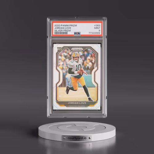 2020 Panini Prizm #363 Jordan Love - Silver Prizm (PSA 9 MINT)