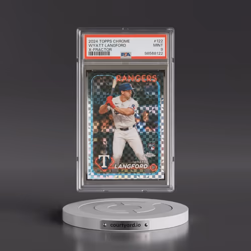 2024 Topps Chrome #122 Wyatt Langford - X-Fractor (PSA 9 MINT)