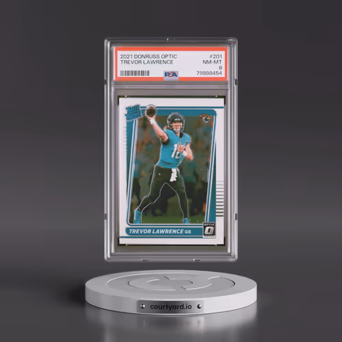 2021 Panini Donruss Optic #201 Trevor Lawrence (PSA 8 NM-MT)