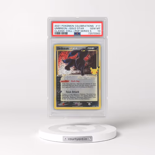 2021 Pokémon Celebrations Classic Collection #17 Umbreon-Gold Star (PSA 10 GEM MINT)