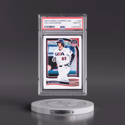 2024 Panini Stars & Stripes USA #100 Jac Caglianone (PSA 10 GEM MINT)