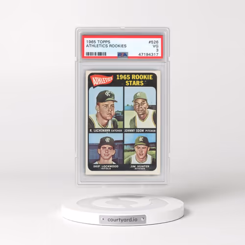 1965 Topps #526 Athletics Rookies (PSA 3 VG)
