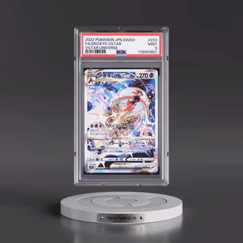 2022 Pokémon Sword & Shield Vstar Universe #223 Deoxys Vstar - Full Art (PSA 9 MINT)