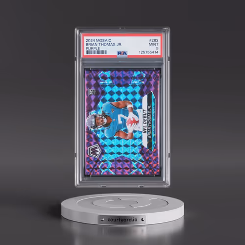 2024 Panini Mosaic #282 Brian Thomas Jr. - Purple (PSA 9 MINT)