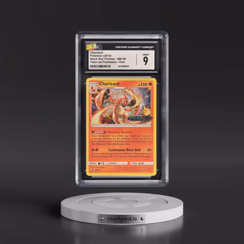 2016 Black Star Promos - Sun & Moon #SM158 Charizard - Team Up Prerelease Holo (CGC 9 MINT)