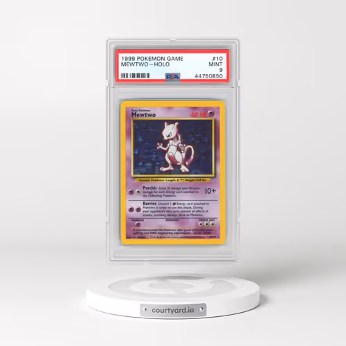 1999 Pokémon Game #10 Mewtwo - Holo (PSA 9 MINT)