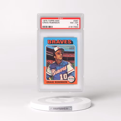 1975 Topps Mini #367 Craig Robinson (PSA 8 NM-MT)