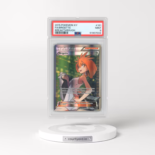2015 Pokémon XY Breakthrough #161 Brigette - Full Art (PSA 9 MINT)