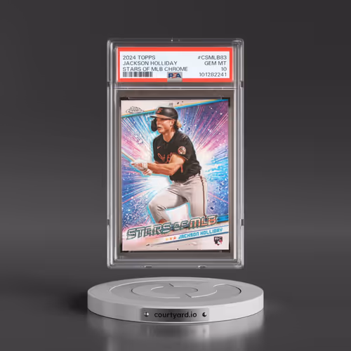 2024 Topps Stars of MLB Chrome #CSMLB83 Jackson Holliday - Update (PSA 10 GEM MINT)