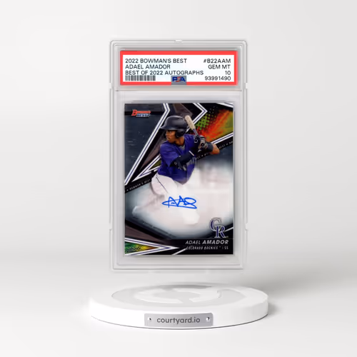 2022 Bowman's Best Best of 2022 Autographs #B22AAM Adael Amador (PSA 10 GEM MINT)