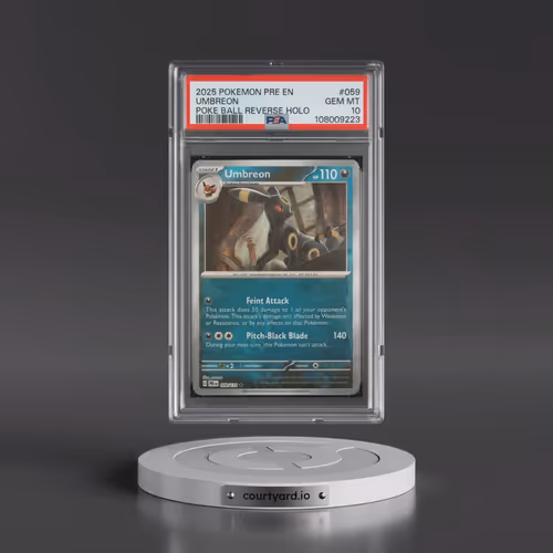 2025 Pokémon Pre EN-Prismatic Evolutions #059 Umbreon - Reverse Holo Poke Ball (PSA 10 GEM MINT)