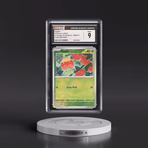 2025 Prismatic Evolutions - PRE EN #009/131 Applin - Poké Ball Holo (CGC 9 MINT)