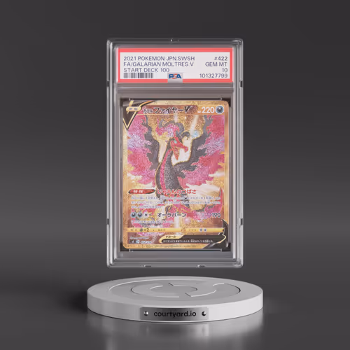 2021 Pokémon Sword & Shield Start Deck 100 #422 Galarian Moltres V - Holo Full Art (PSA 10 GEM MINT)