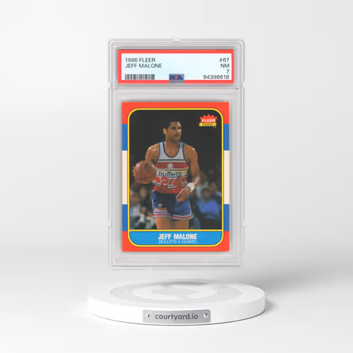 1986 Fleer #67 Jeff Malone (PSA 7 NM)