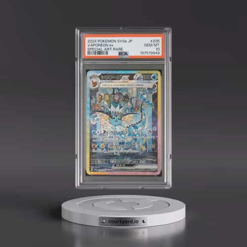 2024 Pokémon Sv8a-Terastal Fest EX #205 Vaporeon EX - Holo Special Art Rare (PSA 10 GEM MINT)