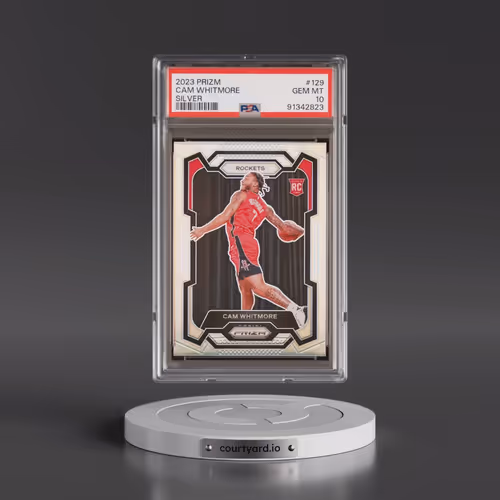 2023 Panini Prizm #129 Cam Whitmore - Silver Prizm (PSA 10 GEM MINT)
