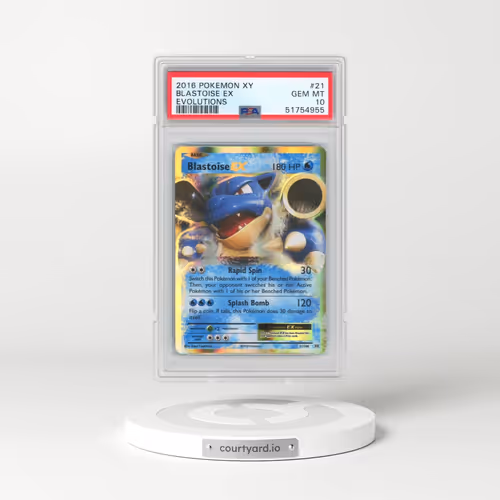 2016 Pokémon XY Evolutions #21 Blastoise EX - Holo (PSA 10 GEM MINT)