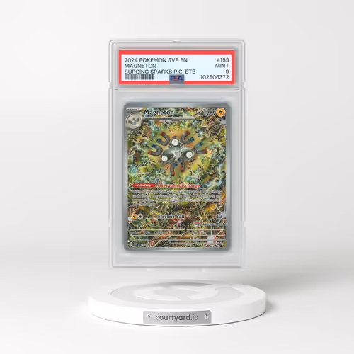 2024 Pokémon Svp EN-SV Black Star Promo #159 Magneton - Surging Sparks Pokemon Center Elite Trainer Box (PSA 9 MINT)