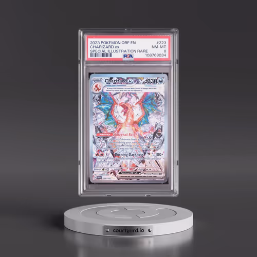 2023 Pokémon Obf EN-Obsidian Flames #223 Charizard EX - Holo Special Illustration Rare (PSA 8 NM-MT)