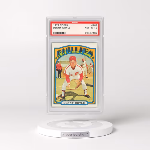 1972 Topps #768 Denny Doyle (PSA 8 NM-MT)