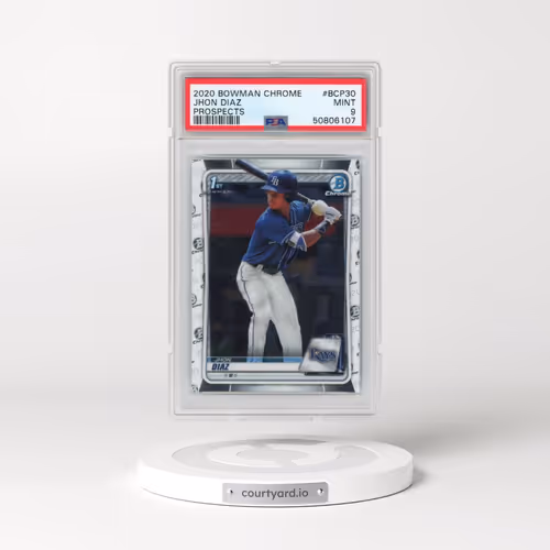 2020 Bowman Chrome Prospects #BCP30 Jhon Diaz (PSA 9 MINT)