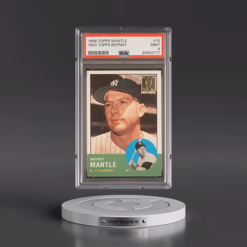 1996 Topps Mantle Reprint #13 1963 Topps Reprint (PSA 9 MINT)