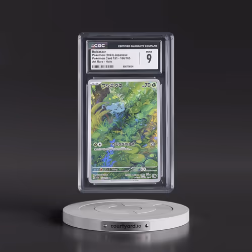 2023 Pokémon Card 151 #166/165 Bulbasaur - Art Rare Holo (CGC 9 MINT)