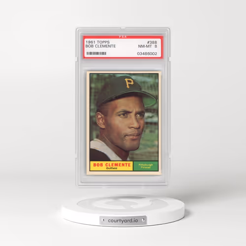 1961 Topps #388 Bob Clemente (PSA 8 NM-MT)