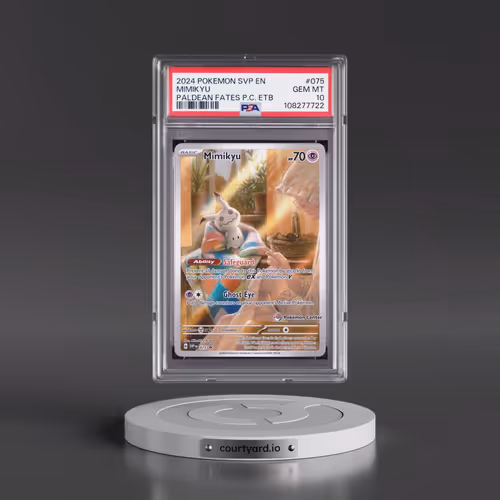 2024 Pokémon Svp EN-SV Black Star Promo #075 Mimikyu - Paldean Fates Pokemon Center Elite Trainer Bo