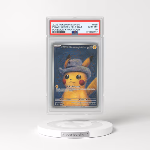 2023 Pokémon Svp EN-SV Black Star Promo #085 Pikachu With Grey Felt Hat - Pokemon X Van Gogh (PSA 10 GEM MINT)