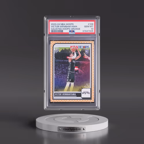 2023 Panini Haunted Hoops #108 Victor Wembanyama - Orange (PSA 10 GEM MINT)