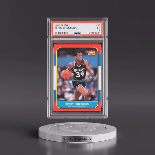 1986 Fleer #20 Terry Cummings (PSA 5 EX)