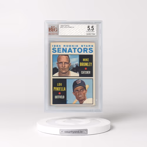 1964 Topps #167 Senators Rookies - M.Brumley/L.Piniella (BVG 5.5 EX+)