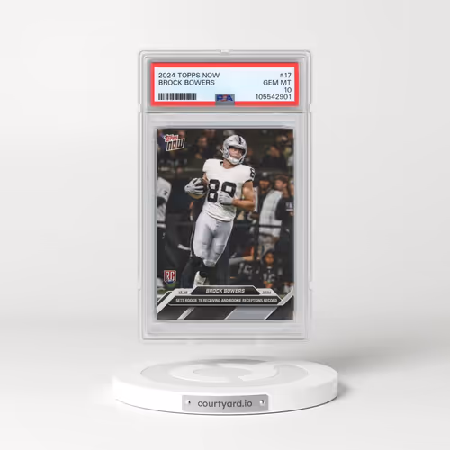 2024 Topps Now #17 Brock Bowers (PSA 10 GEM MINT)