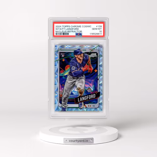 2024 Topps Chrome Cosmic #139 Wyatt Langford - Nucleus Refractor (PSA 10 GEM MINT)
