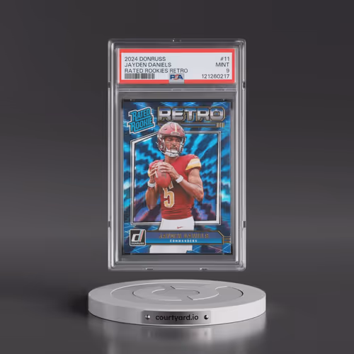 2024 Panini Donruss Rated Rookies Retro #11 Jayden Daniels (PSA 9 MINT)