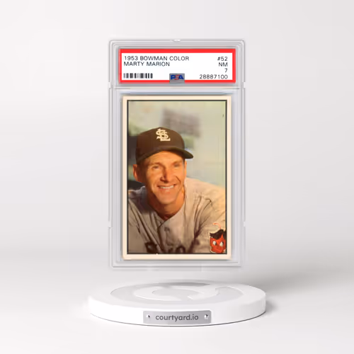 1953 Bowman Color #52 Marty Marion (PSA 7 NM)