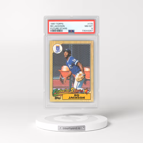1987 Topps #170 Bo Jackson - Future Stars (PSA 8 NM-MT)