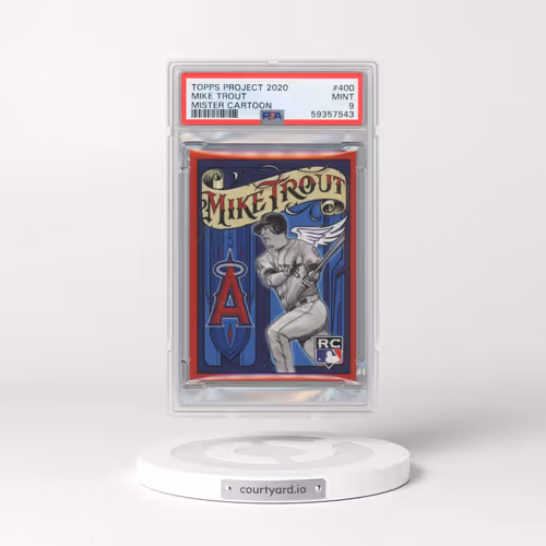 2020 Topps Project 2020 #400 Mike Trout/Mister Cartoon (PSA 9 MINT)