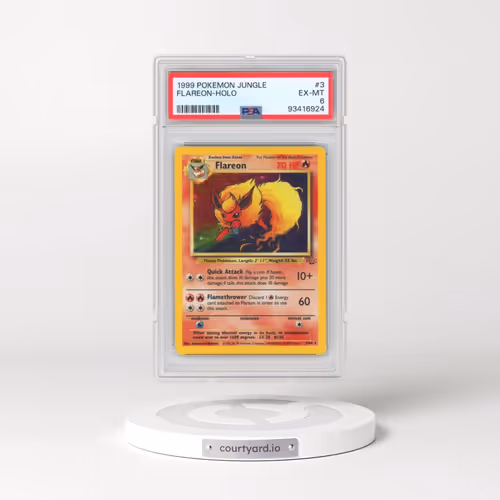 1999 Pokémon Jungle #3 Flareon - Holo (PSA 6 EX-MT)