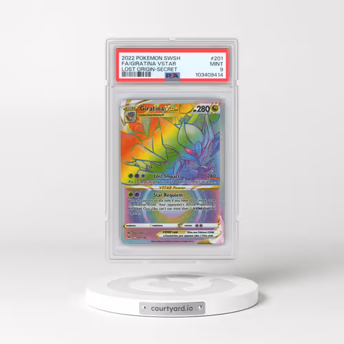 2022 Pokémon Sword & Shield Lost Origin #201 Giratina Vstar - Full Art Secret (PSA 9 MINT)
