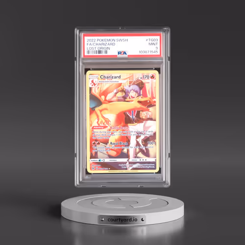 2022 Pokémon Sword & Shield Lost Origin #TG03 Charizard - Full Art (PSA 9 MINT)