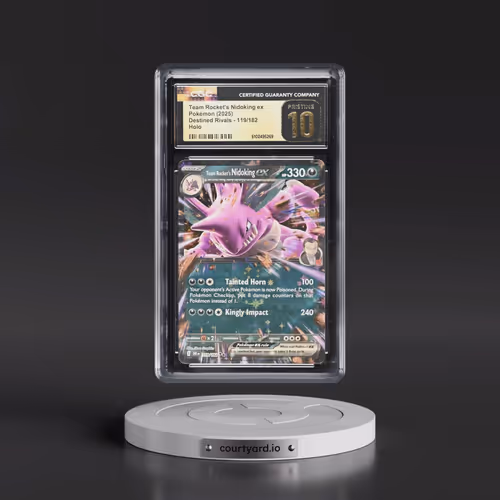 2025 Pokémon Dri EN-Destined Rivals #119 Team Rocket's Nidoking EX - Holo (CGC 10 PRISTINE)