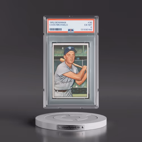1952 Bowman #36 Cass Michaels (PSA 6 EX-MT)