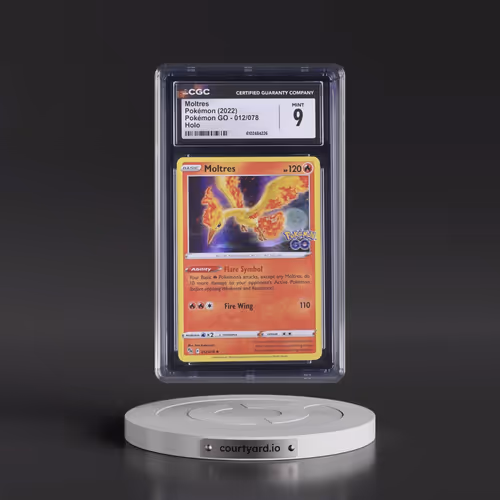 2022 Pokémon GO #012/078 Moltres - Holo (CGC 9 MINT)