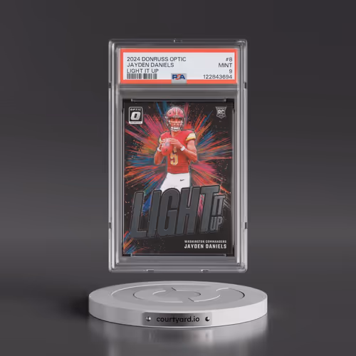2024 Panini Donruss Optic Light It Up #8 Jayden Daniels (PSA 9 MINT)